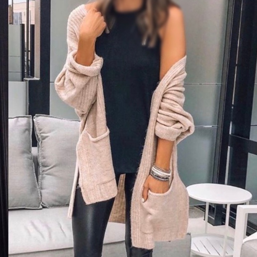 Topshop Oatmeal Cardi